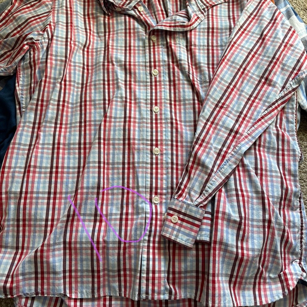 Men's Red Plaid Shirt